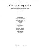 Cover of: Enduring Vision a History of the American People (Enduring Vision)