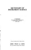 Cover of: Dictionary of instrument science