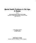 Mental health problems in old age by Malcolm L. Johnson, Tom Heller