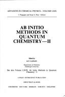 Cover of: Ab initio methods in quantum chemistry