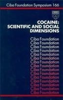 Cover of: Cocaine-- scientific and social dimensions