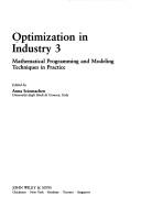Cover of: Optimization in industry 3 by edited by Anna Sciomachen.