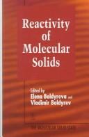Cover of: The molecular solid state. | 