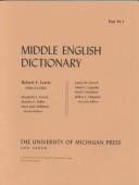 Middle English Dictionary (Volume W.1) by Robert E. Lewis