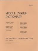 Cover of: Middle English Dictionary (Volume W.2)