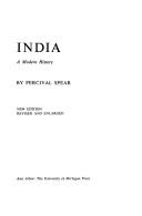 Cover of: India: A modern history, (University of Michigan history of the modern world)