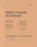 Cover of: Middle English Dictionary by Robert E. Lewis