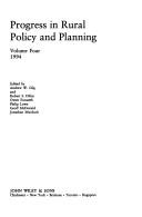 Cover of: Progress in rural policy and planning by edited by Andrew W. Gilg ... [et al.]. Vol.4, 1994.