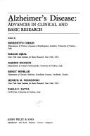 Cover of: Alzheimer's Disease: Advances in Clinical and Basic Research