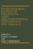 Cover of: International review of industrial and organizational psychology