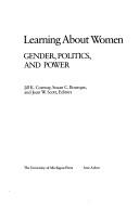 Cover of: Learning about women by Jill K. Conway, Susan C. Bourque, and Joan W. Scott, editors.