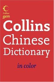 Cover of: Collins Chinese Dictionary (Collins Gem) (Collins Gem)