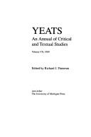 Cover of: Yeats an Annual of Critical and Textual Studies, 1989 (Yeats) by Richard J. Finneran