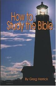 Cover of: How To Study The Bible