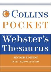 Cover of: Collins Pocket Webster's Thesaurus. 2e