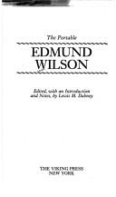 Cover of: The Portable Edmund Wilson by Lewis M. Dabney