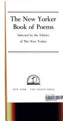 Cover of: The New Yorker book of poems. by Selected by the editors of the New Yorker.