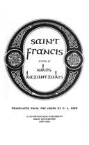 Cover of: Saint Francis by Nikos Kazantzakis
