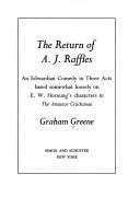Cover of: The return of A. J. Raffles by Graham Greene