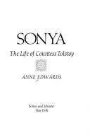 Cover of: Sonya: The Life of Countess Tolstoy