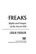 Cover of: Freaks | Leslie A. Fiedler