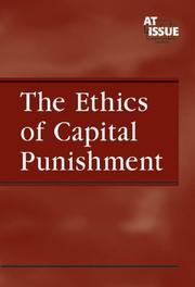 Cover of: The Ethics of Capital Punishment