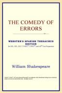 Cover of: The Comedy of Errors (Webster's Spanish Thesaurus Edition) by ICON Reference