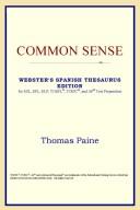 Cover of: Common Sense (Webster's Spanish Thesaurus Edition) by ICON Reference