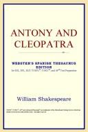 Cover of: Antony and Cleopatra (Webster's Spanish Thesaurus Edition) by ICON Reference