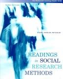 Cover of: Readings in Social Research Methods (Wadsworth Sociology Reader)