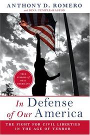 Cover of: In Defense of Our America by Anthony D. Romero, Dina Temple-raston