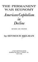 Cover of: permanentwar economy | Seymour Melman