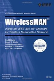 Cover of: WirelessMAN: Inside the IEEE 802.16 Standard for Wireless Metropolitan Area Networks