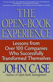 Cover of: The Open-Book Experience by John Case, John Case