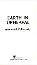 Cover of: Earth in upheaval by Immanuel Velikovsky