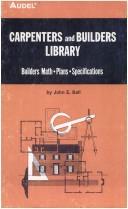 Cover of: Audel Carpenters and Builders Library No 2 : Builders Math, Plans, Specifications