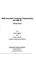 Cover of: 8088 assembler language programming | David C. Willen