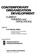 Cover of: Contemporary organization development: Current thinking and applications
