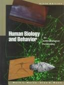 Cover of: Human biology and behavior by Mark L. Weiss
