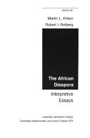 Cover of: The African diaspora: interpretive essays