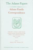Cover of: Adams family correspondence