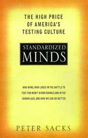 Cover of: Standardized Minds by Peter Sacks