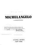 Cover of: Michelangelo by Michelangelo Buonarroti