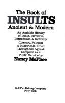 Cover of: Book Of Insults: Ancient & Modern