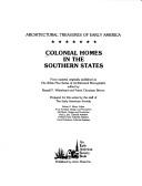 Cover of: Colonial Homes in the Southern