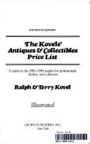 Cover of: Kovels Antiques & Coll Price L by Crown