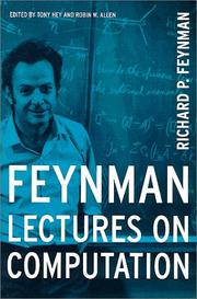 Cover of: Feynman Lectures on Computation