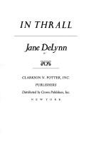 Cover of: In thrall by Jane DeLynn