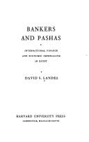 Cover of: Bankers and pashas