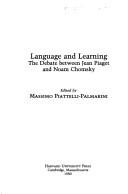 Front cover of LANGUAGE AND LEARNING by James Britton